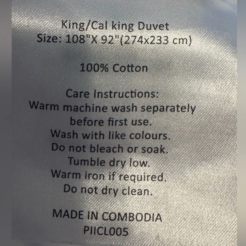 Quince Signature Giza Cotton Sateen Duvet Only King/Cal King New